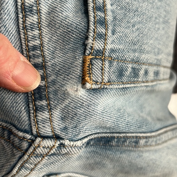 NWT Everlane The 90’s Cheeky Regular Length Vintage Sunbleached Blue Size 26 - Picture 12 of 12